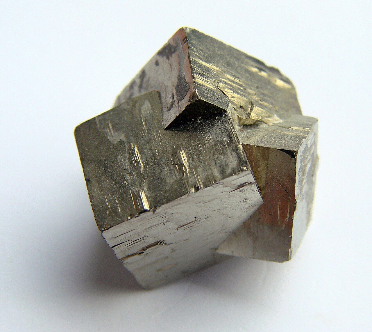 Pyrite cubic crystals — natural cubes of iron sulphide