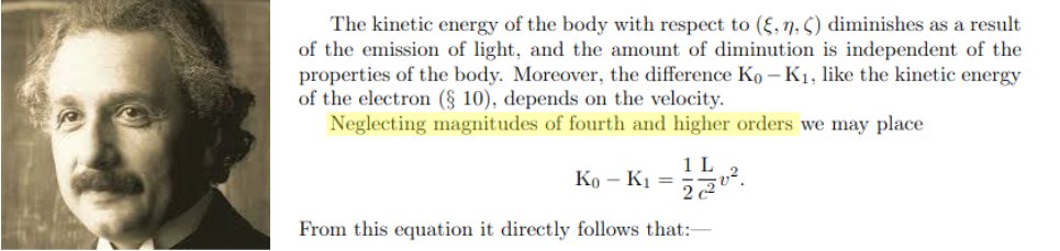Diagram illustrating Einstein's mass-energy relation formulated in 3D space, without the 4th dimension