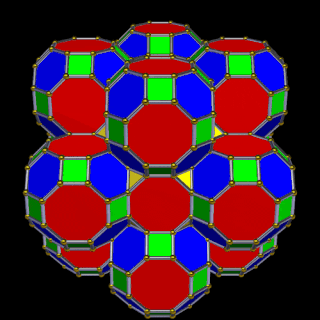 Second stage adding Truncated Tetrahedra on hexagonal faces