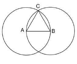 Proposition 1 — constructing an equilateral triangle