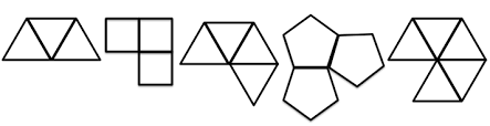 Face angles of the five Platonic Solids
