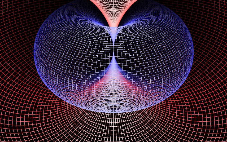 Animation of a torus rotating within a nested torus field