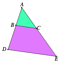 Construction to find a third proportional
