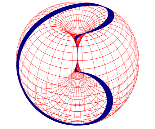 Animation of electron half-spin as a torus field