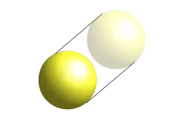 Visualisation of a 4D hypersphere projected into 3D space