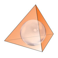 Inscribed sphere of a tetrahedron