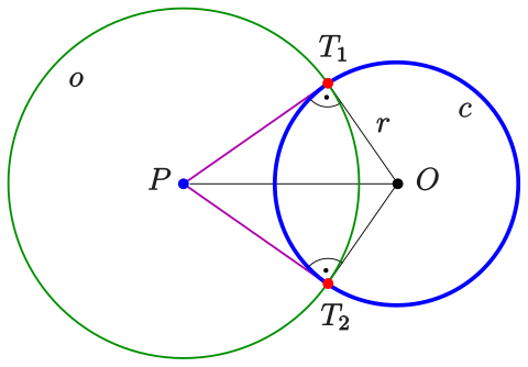 Power of a point with respect to a circle