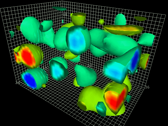 Animation of quantum foam — virtual particles flickering in and out of existence at the smallest scales of spacetime