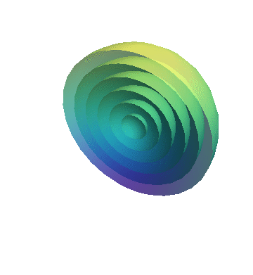 Animated spherical wave expanding outward from a central source