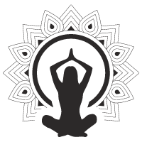 meditation hands up in mandala