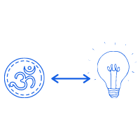 Om coin versus light bulb