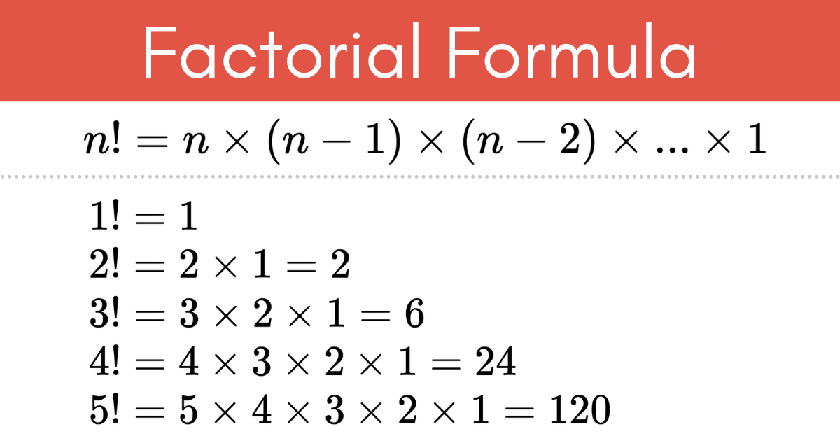 factorial formula
