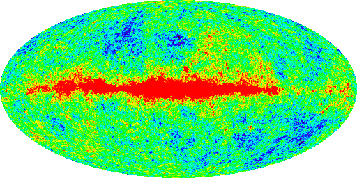 cosmic background radiation map